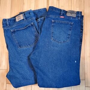 Bundle Of Jeans Wrangler And Full Blue Sizes 46×30